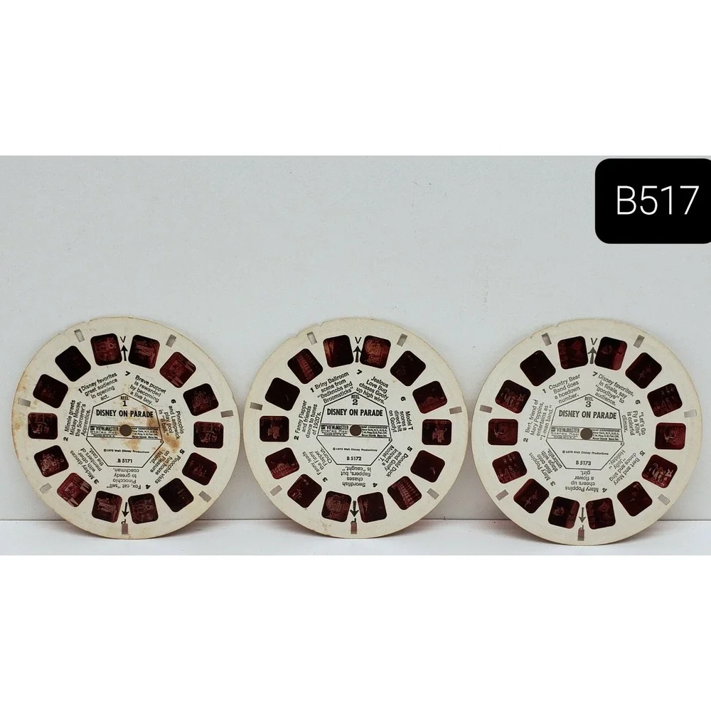 ViewMaster Vintage Reels Lot of 15 Disney Looney Tunes Cinderella Red Tint